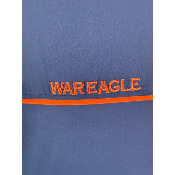 Auburn Tigers War Eagle Under Armour Woven Sideline Shirt Blue Orange‎ XL NCAAf - Picture 9 of 11